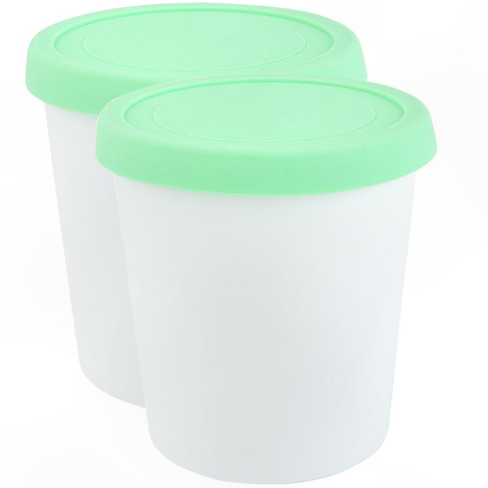 Set of 2 Silicone Dessert Cups, Multipurpose Yogurt Bowls, Ice Cream Containers for Snacks and Treats