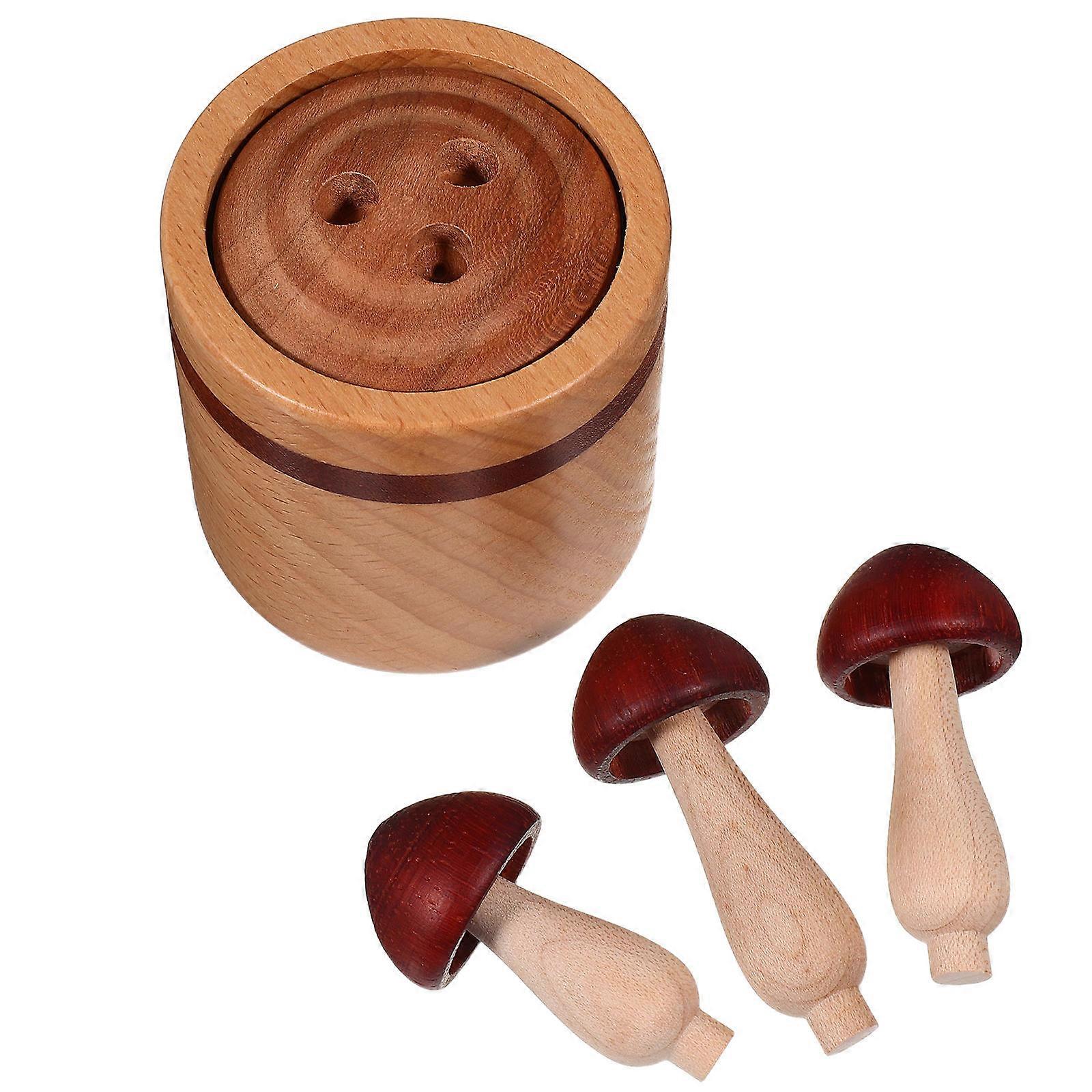 Mini Essential Oil Diffuser Light Brown Wood Aromatherapy for Home Use