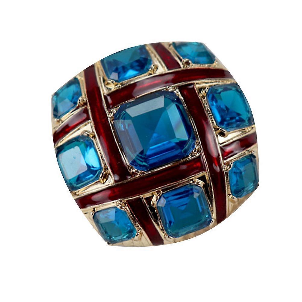 Blue Alloy Brooch for Decoration and Durable Fashion Accessory for Daily or Formal Wear