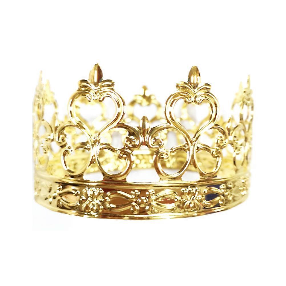 Cake Crown Topper, Sturdy Iron Pattern, Ideal for Special Event Cakes
