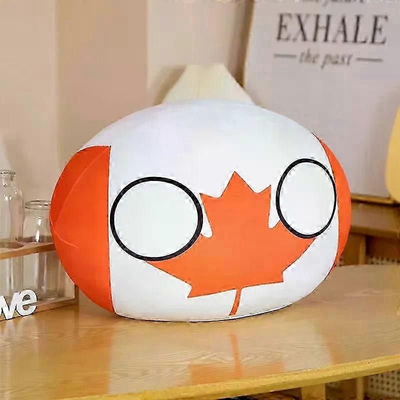Polandball Βελούδινη Κούκλα 10cm 30cm 40cm Country Ball Γεμιστό Παιχνίδι Μενταγιόν για Χριστουγεννιάτικα Δώρα &; Παιδικά Στολίδια