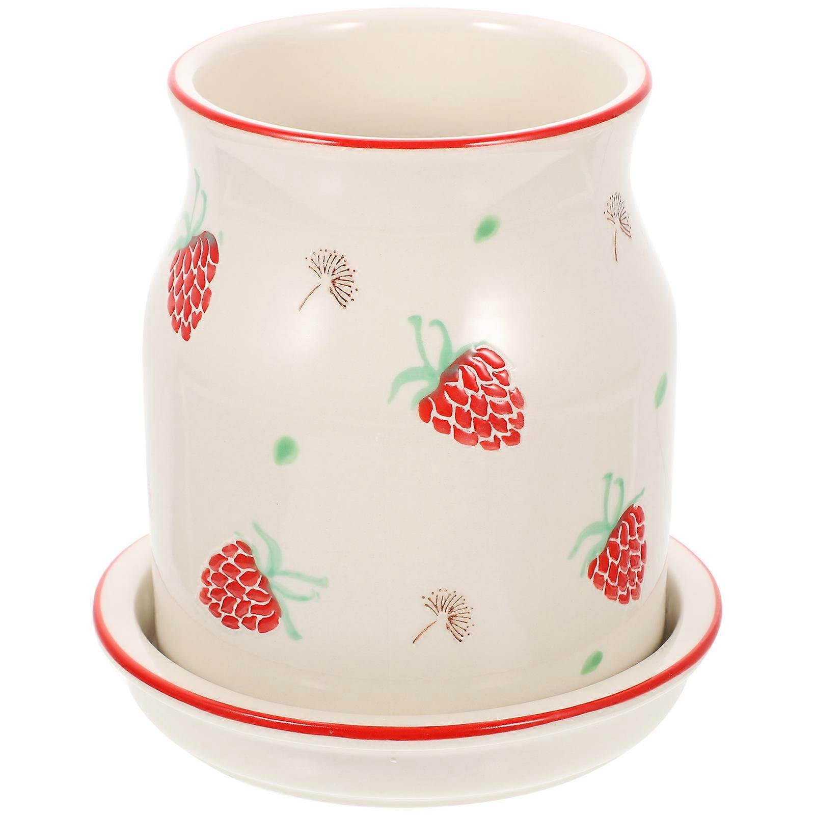 Multi-Function Utensils Holder Square Ceramic Container for Kitchen Counter 14.5X14X14CM 1Pack