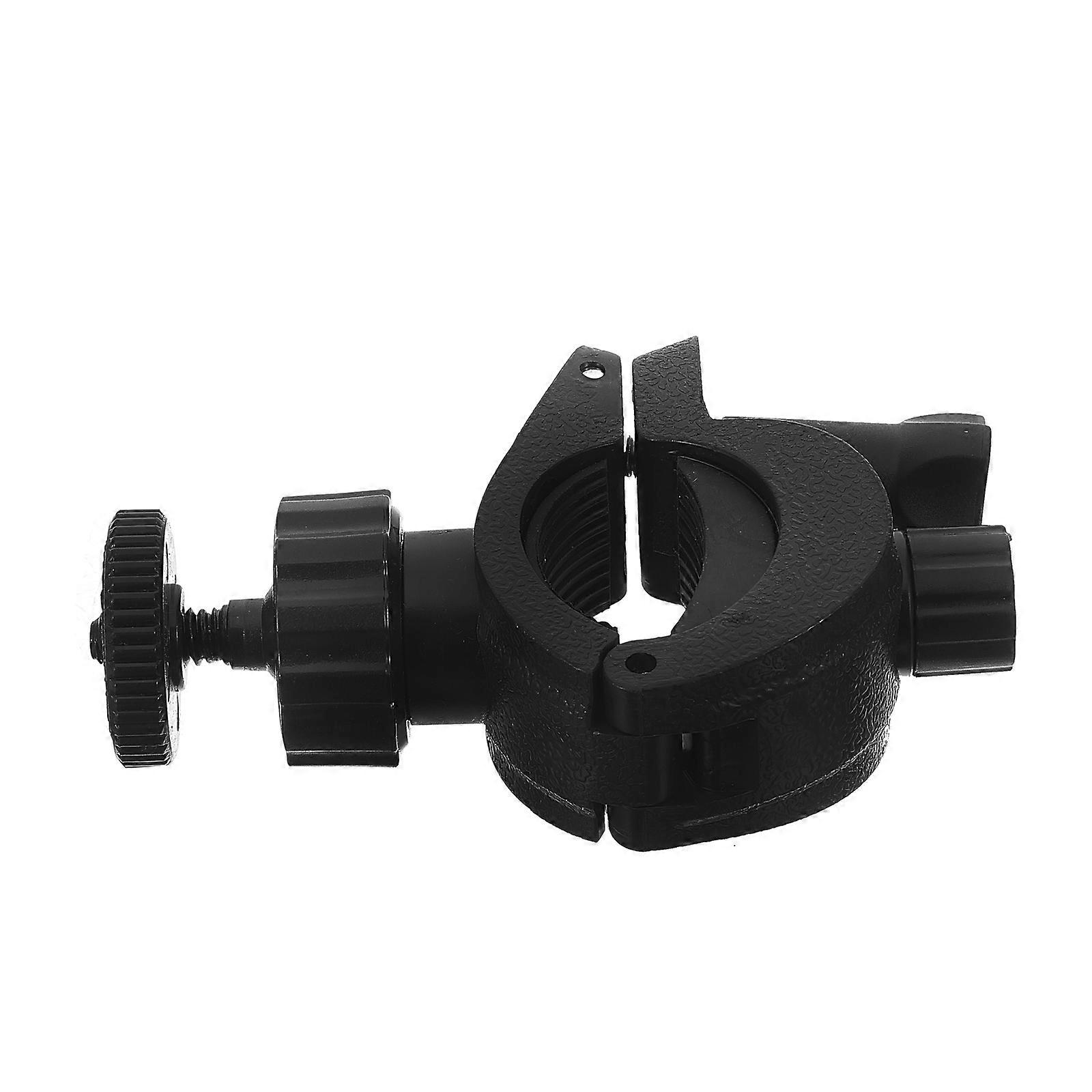 Black Motorcycle Phone Mount Clamp Durable Plastic for Home Use Adjustable Angle 6.3 Inch