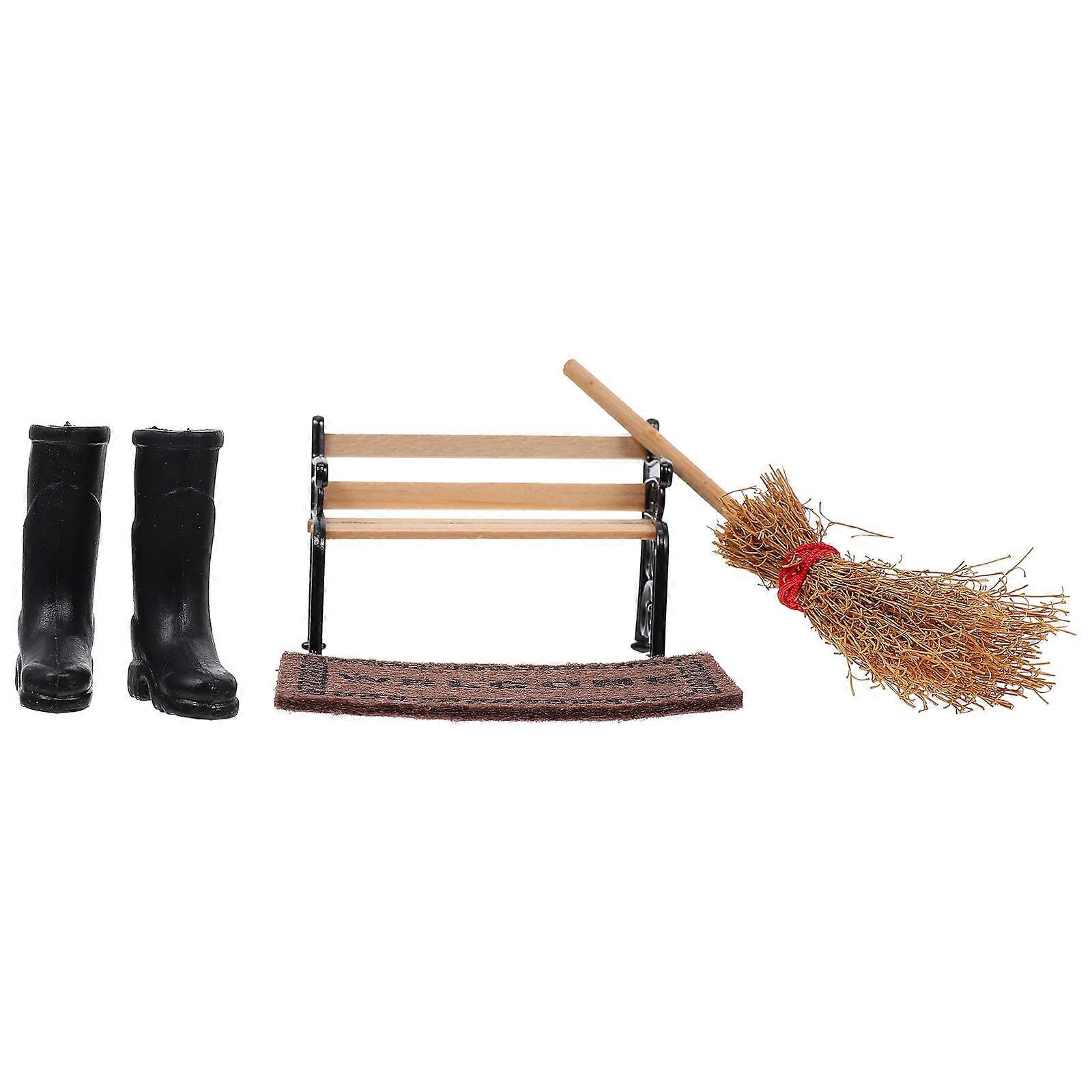 مصغرة جامع الأثاث مصغرة البراز نماذج السجاد لتأثيث المنزل وعيد الميلاد الديكور دمية البيت نمط 1 مجموعة