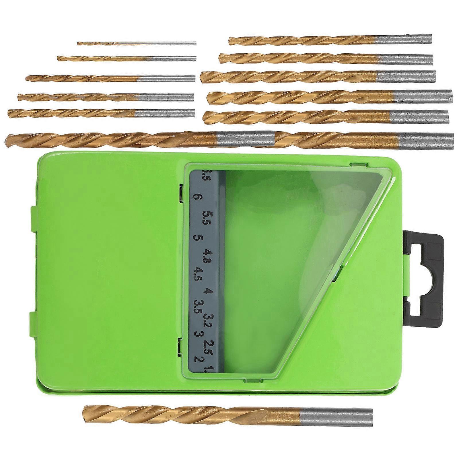 Professional Steel Drill Bits for Hard Materials with Assorted Colors in Durable Iron Box 1 Set