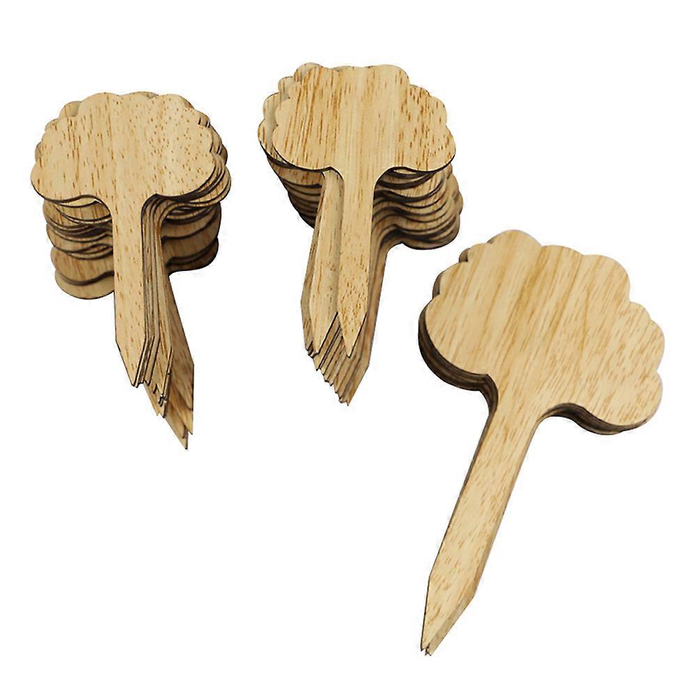 Creative Yellow Plant Labels for Garden Decoration Made of Durable Synthetic Material 50 Pieces