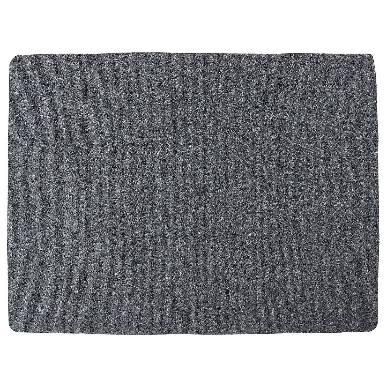 Non-Skid Ground Mat 1Set Self-Adhesive Floor Mat For Home Decor And Office Use Black PVC And Polyester