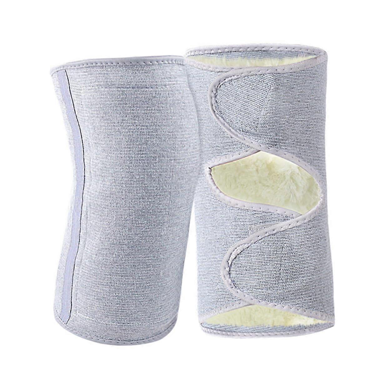 Knee Warmers Cashmere Winter One Pair Elastic Knee Sleeves For Joint Protection Unisex Insulation For Men And Women