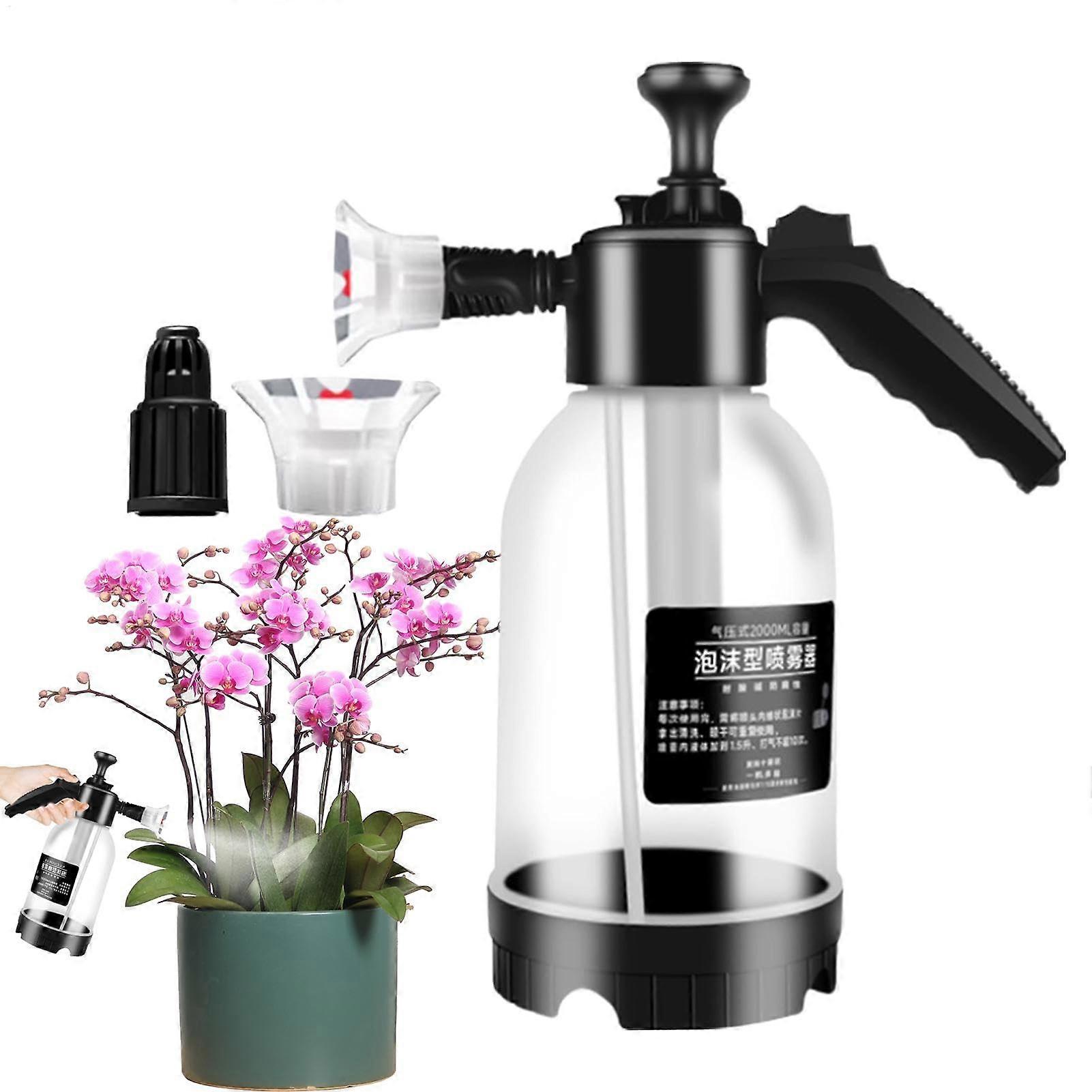 High Pressure Foam Sprayer - Adjustable Foam Cannon Soap Dispenser for Vehicle Cleaning with Wind Shield & Watering Nozzles