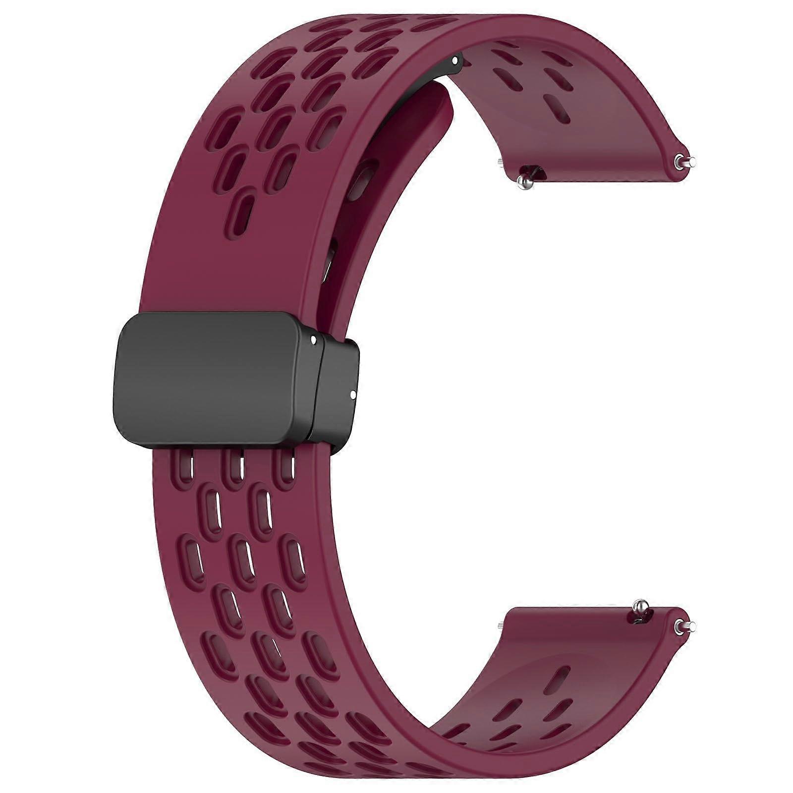 Replacement Strap Compatible with Amazfit Bip 5, Sport Silicone Band, Wine