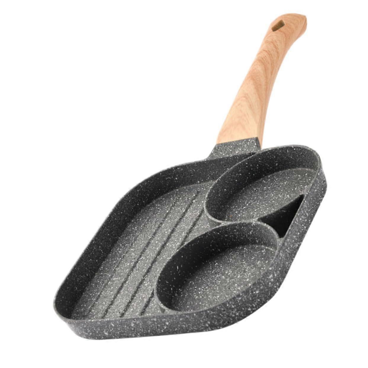 Non Stick Breakfast Pan Stone-Coated Egg Frying Pan, Induction And Gas Stove Compatible, Ergonomic Handle
