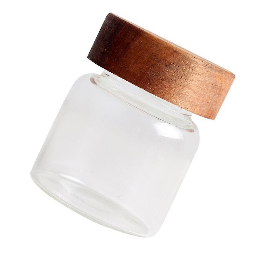 Round Honey Canister Food Sealed Storage Container Practical Glass Jar Empty Storage Bottle Jars