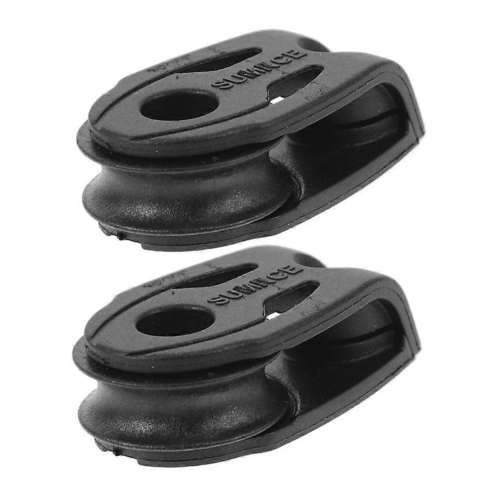 2pcs kayak poulie de service poulie en nylon résistance à l’usure marine poulie bloc poulie pour bateau yacht canoë chariot kit kayak poulie poulie