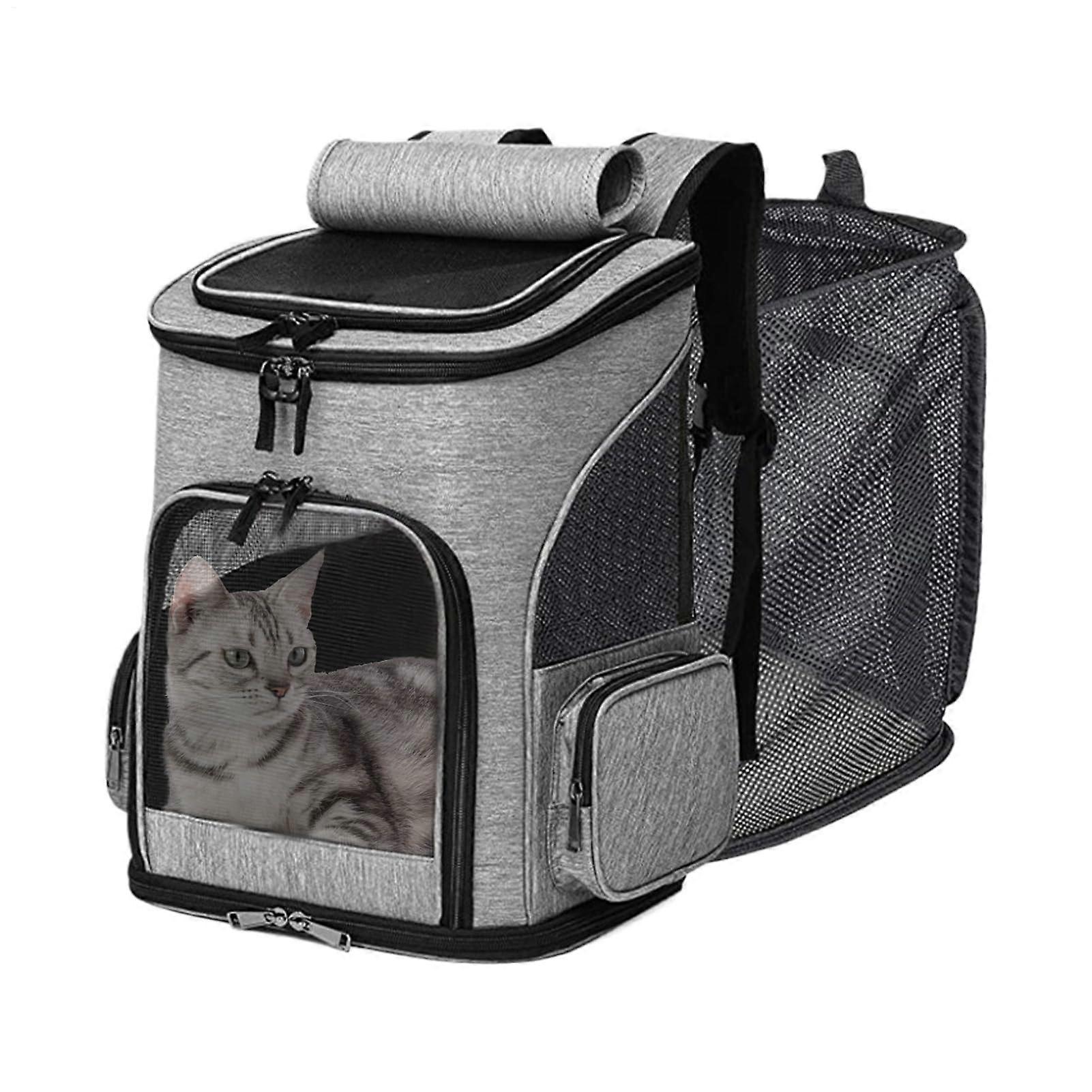 Soft Cat Carrier SoftSided Expandable Foldable Cat Bag for Travel Vet Visit Outdoor Airplane