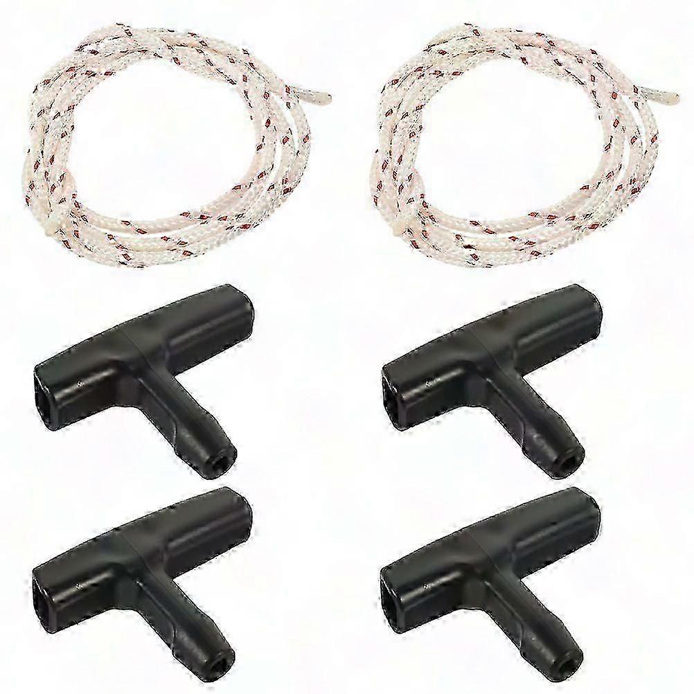 2 Sets Garage Door Emergency Release Pull Ropes Kit with Handles for Safety