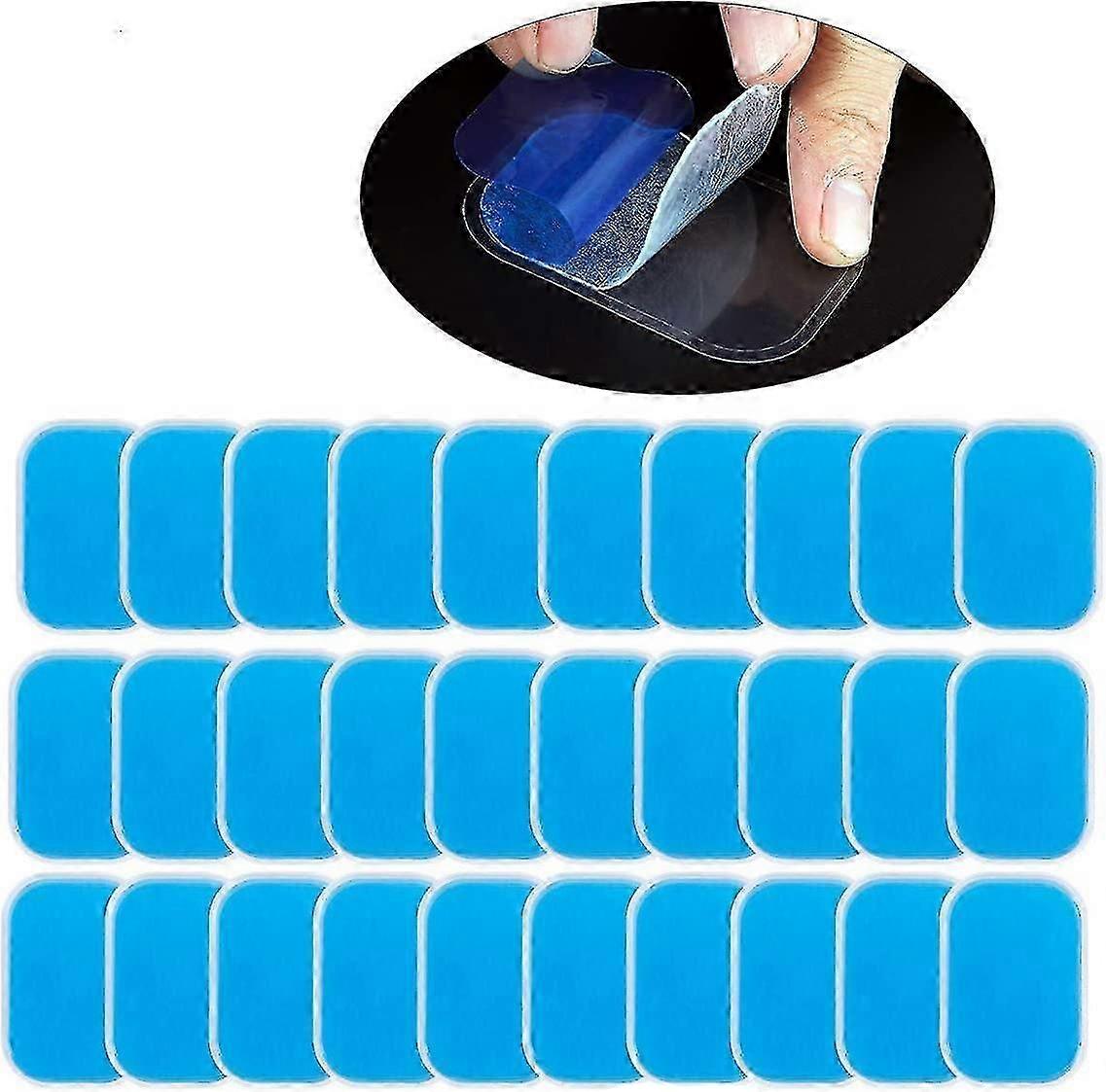 60 Pads Replacement Gel Sheets Pack for Abdominal Muscle Trainer Toning Belt Accessory
