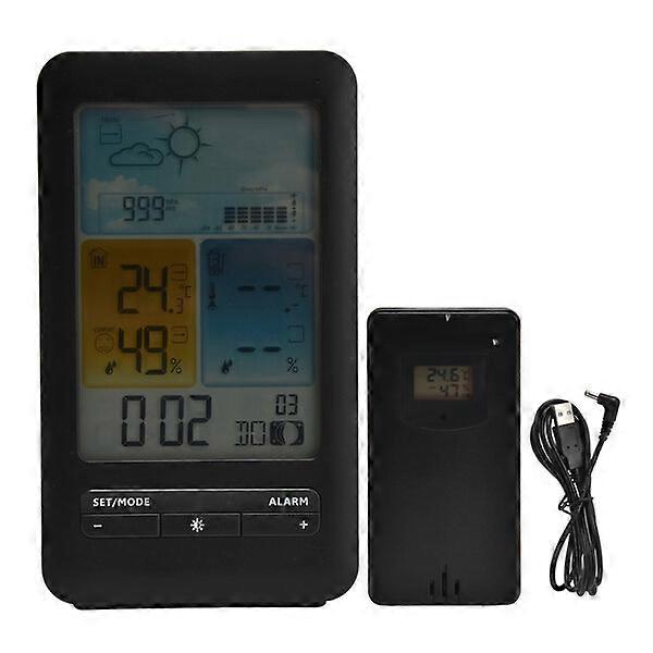 Household weather clock, color display, multi-functional temperature and humidity forecast