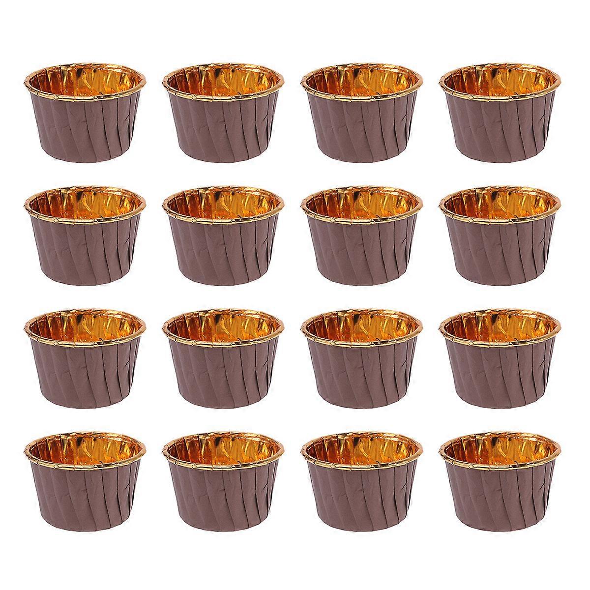 Greaseproof Baking Cups Disposable Curled Cake Cups for Birthday Wedding Baby Shower Multi Color Heat Resistant 100Pcs