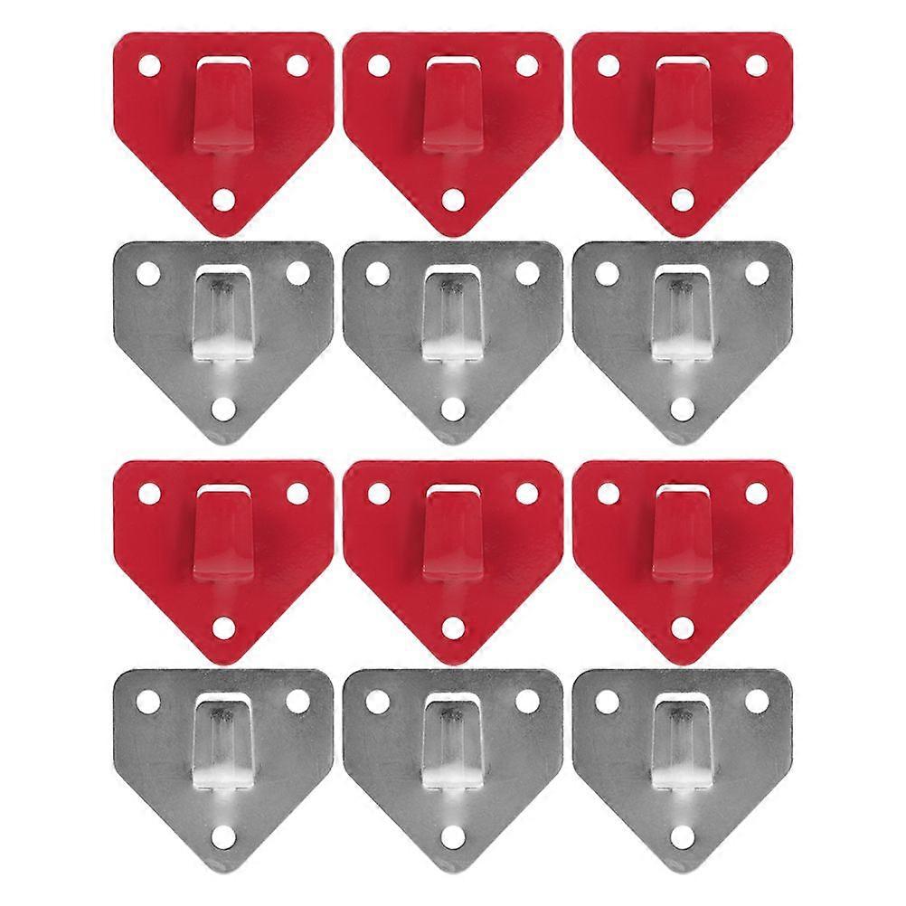 12pcsウォールマウント消火器フックヘビーデューティー消火器ブラケットホルダー