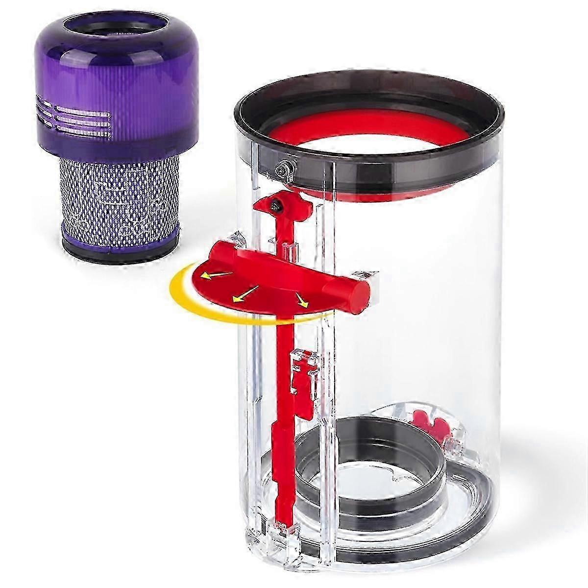 Upgraded Canister Replacement for Dyson V11 V15 SV14 SV15 SV22 Vacuum Cleaner with HEPA Filter