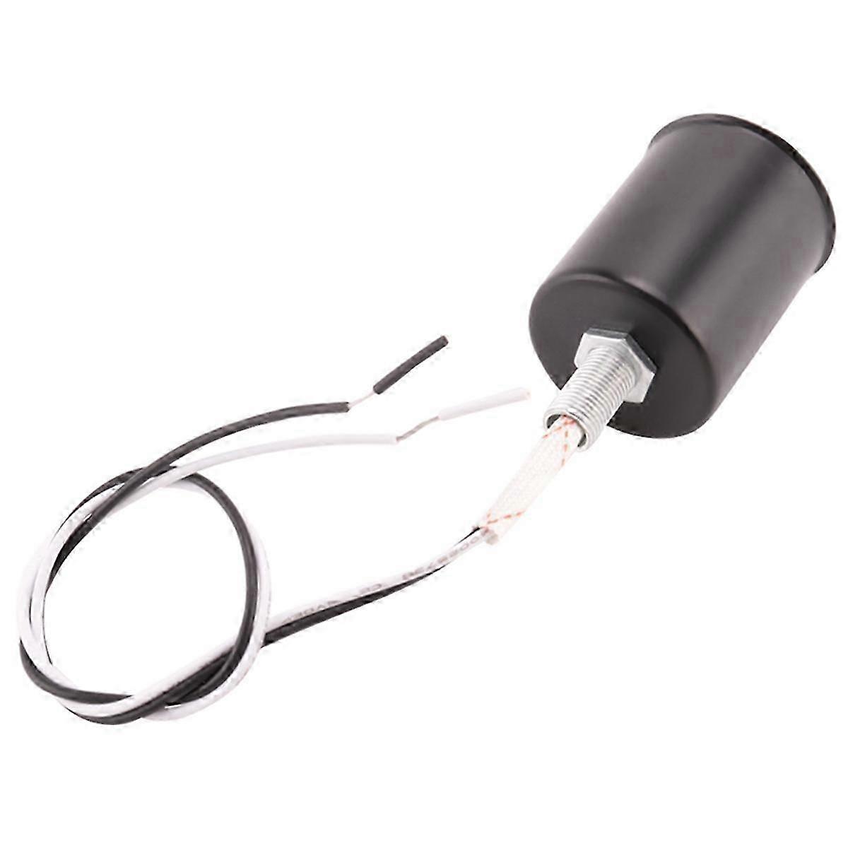 E27 Ceramic Base Socket Adapter metal Lamp Holder With Wire Black