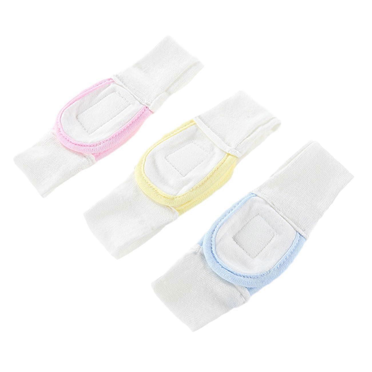 Adjustable Cotton Diaper Fixing Tape Soft Elastic Fasteners for Cloth Diapers Reusable Strips Blue Yellow Pink 41x3.5cm