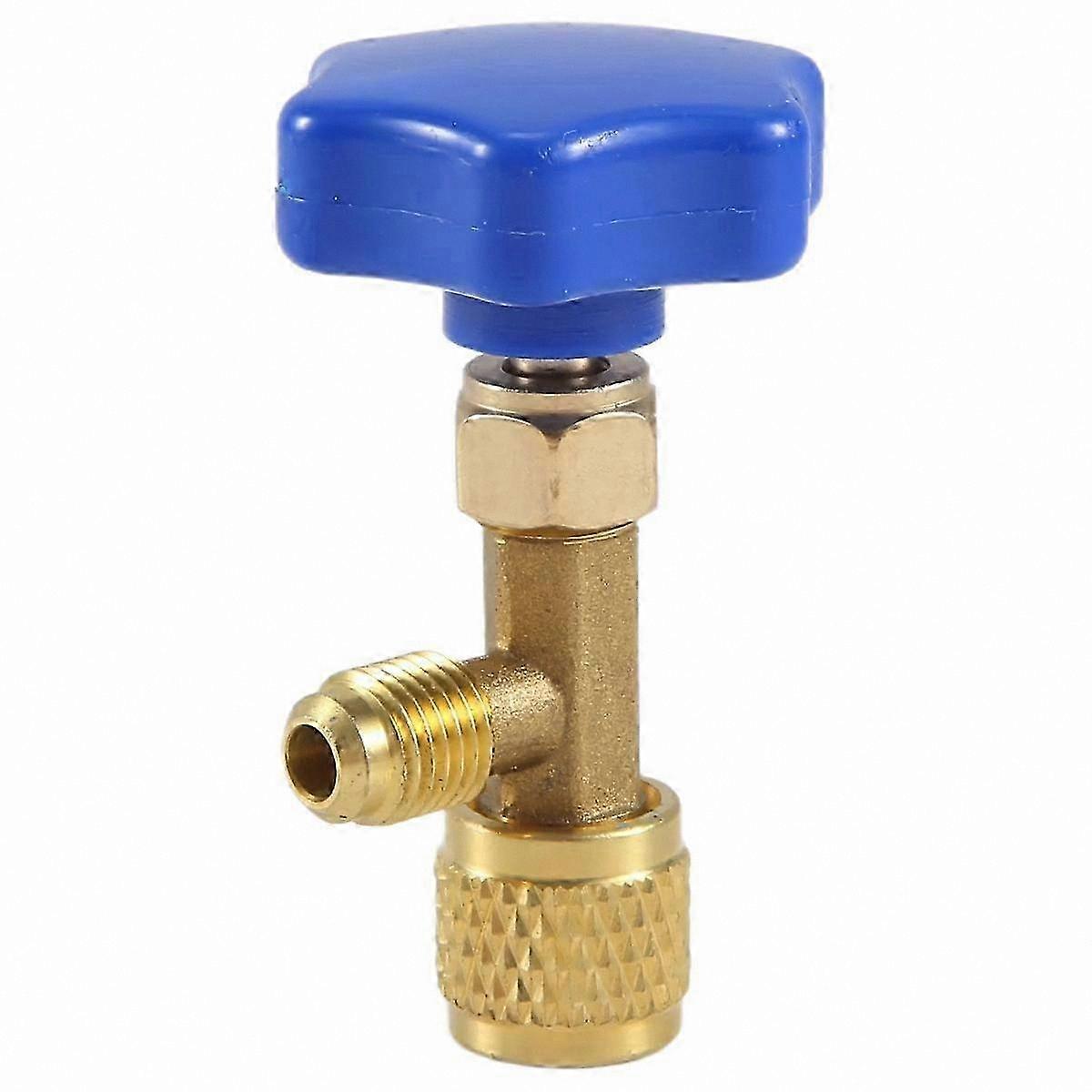 Refrigerant Gas Can Tap with 1/4" SAE Connector for R22 R134A R410A Low Pressure Dispensing Valve Bottle Opener Tool