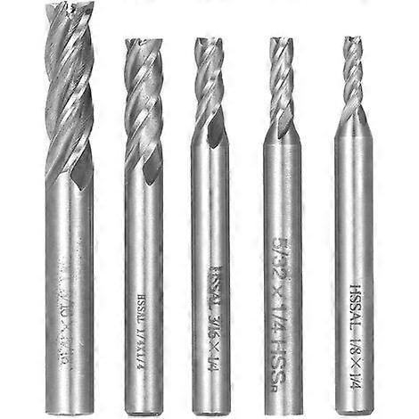 Drill Bit Set 4 Flute End Mill Tungsten Steel Carbide Cutter Router Bits Rotary