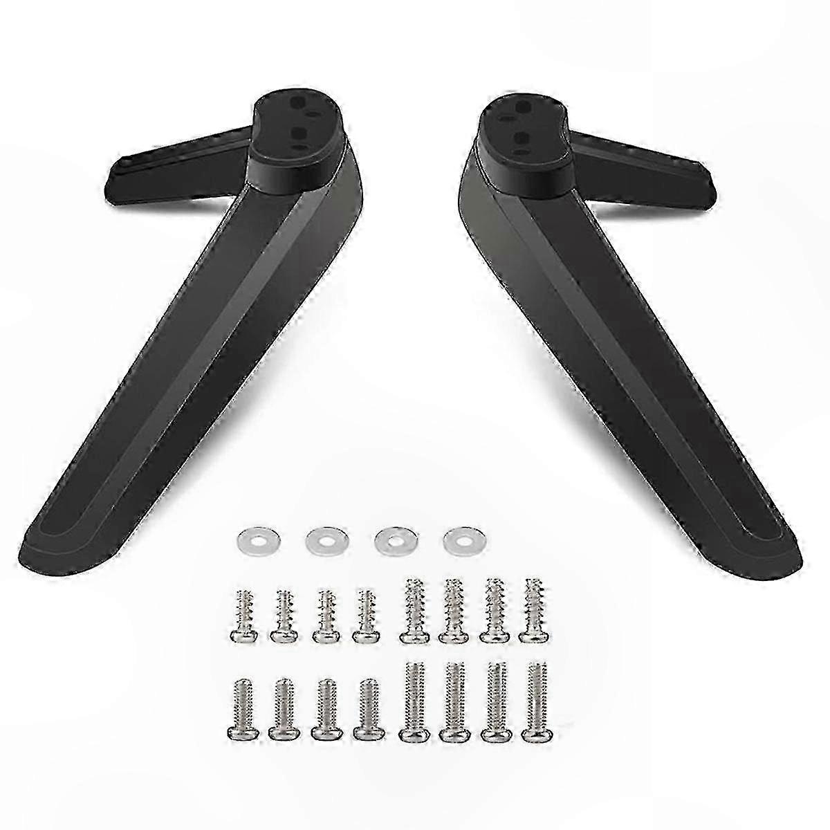 Flat Screen TV Stand Base - Universal Pedestal Legs for Tabletop Mounting
