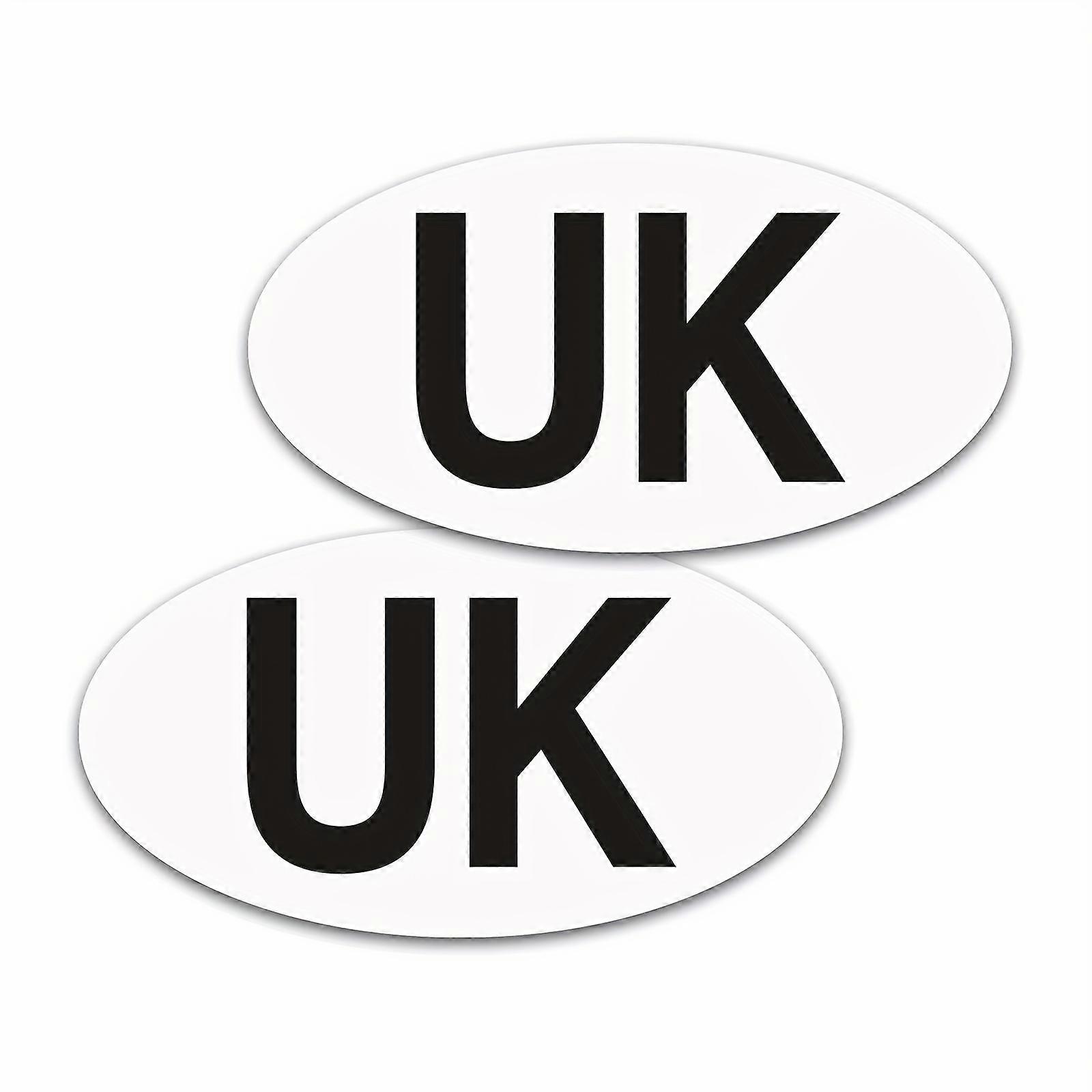 1 or 2 PACK UK MAGNETIC Car Sticker for Europe GB stickers for car UK car sticker magnet - REGULATION SIZE - Weather Resistant