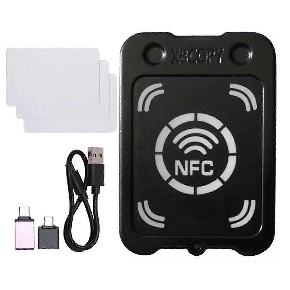 RFID Smart Chip Card Reader Copier+3xCUID Card NFC Encryption Key Reader IC 13.56Mhz RFID Token Clo
