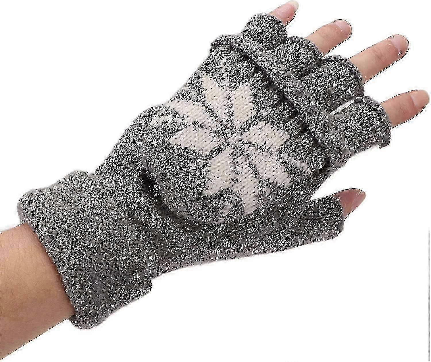 Usb Heating Knitting Hands, Snowflake Pattern Glove, Usb Heated Gloves, Winter Hands Warmer