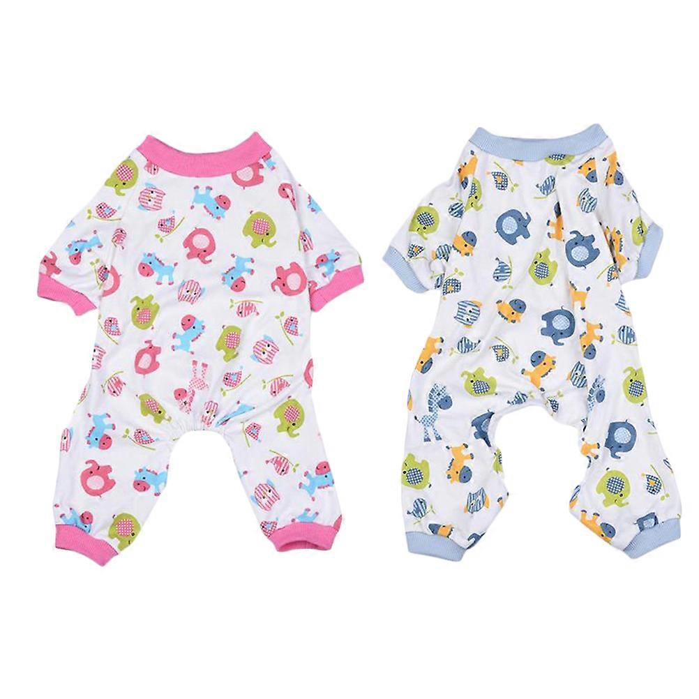 Dog Pajamas Warm Pet Pajamas for Winter 2Pcs Durable and Comfortable