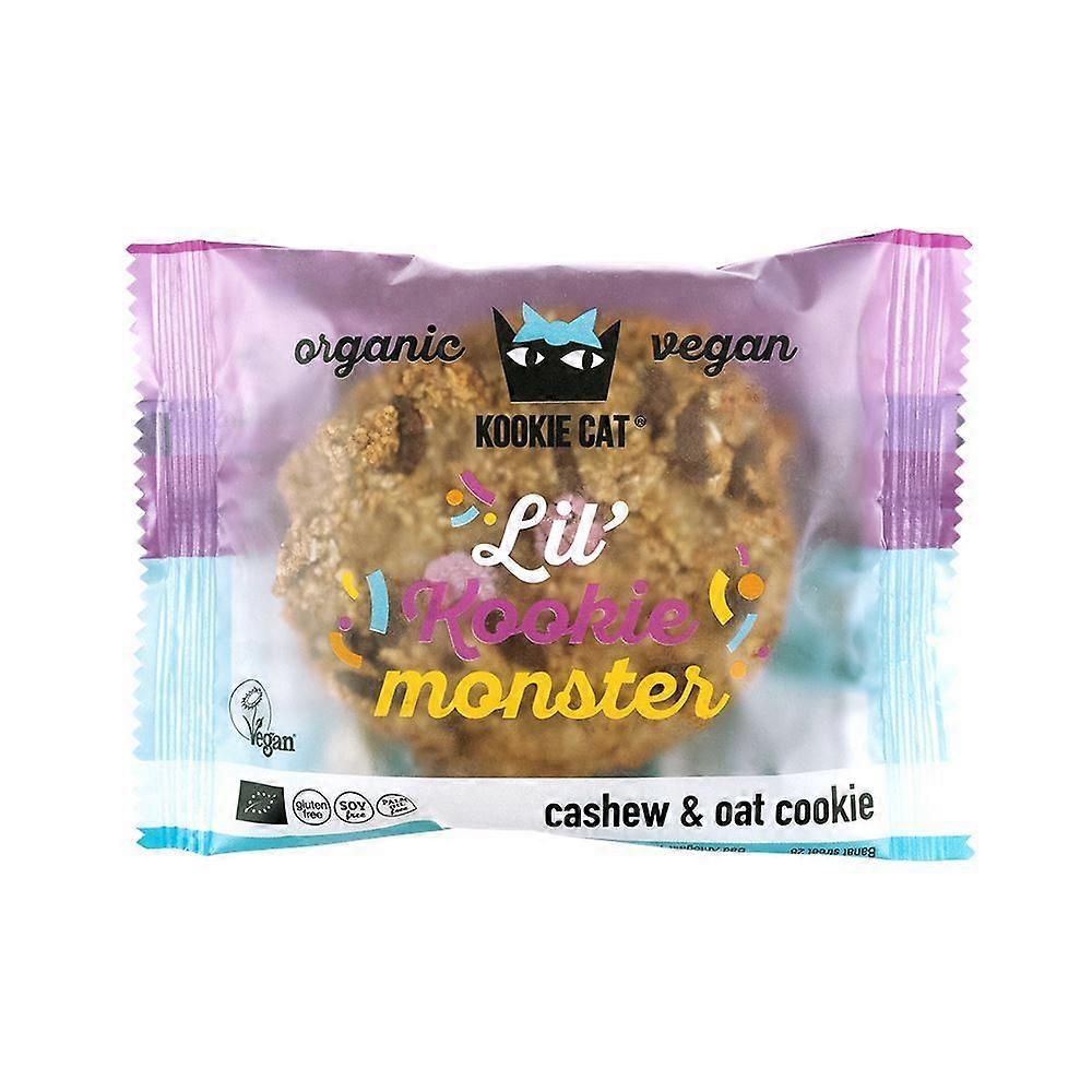 Kookie Cat Cookie With Vanilla and Colorful Chocolate Candies 50g - 12 Pack