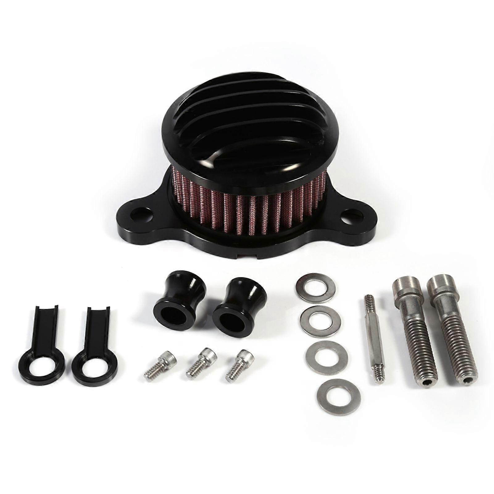 Air Cleaner Intake Filter System Kit For XL883 XL1200 20042015 Black