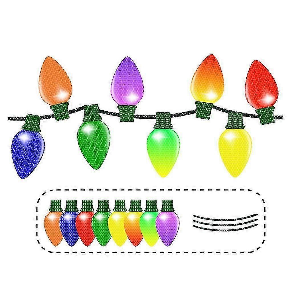 11 Piece Reflective Christmas Car Magnets Set Xmas Holiday Christmas Lights-Good quality