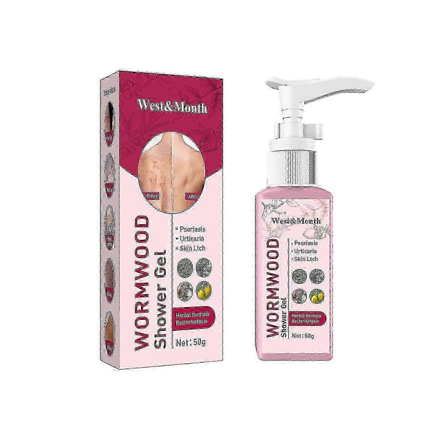 الغرب والشهر Argy Wormwood جل الاستحمام يوميا تنظيف البشرة حب الشباب الترطيب المنعش