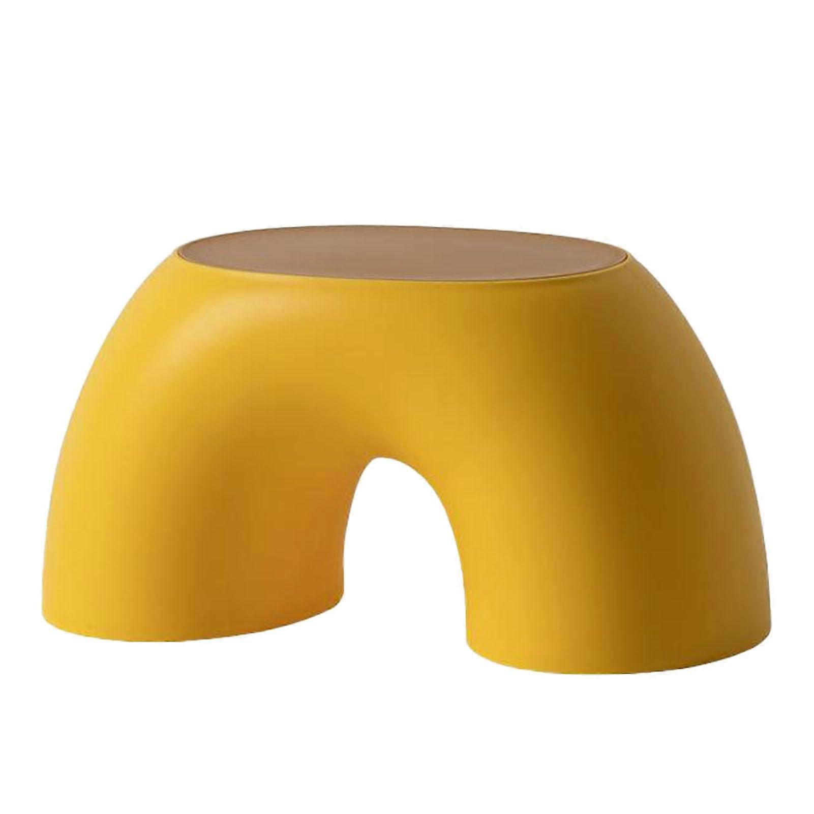Kids Stool Plastic Multifunctional Step Stool For Bathroom, Ergonomic Footstool For Children, Yellow