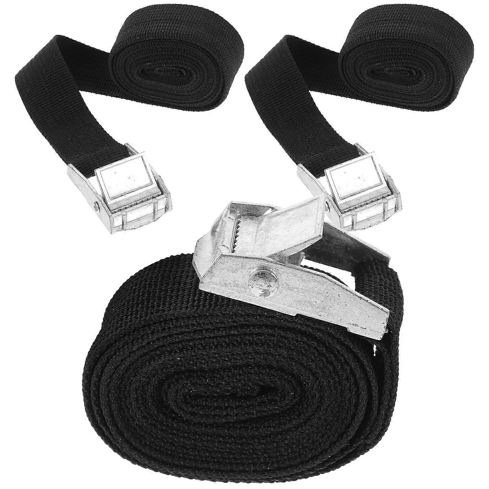 Cargo Tie Down Strap for Fixing Use 3Pcs Black Strong Packing