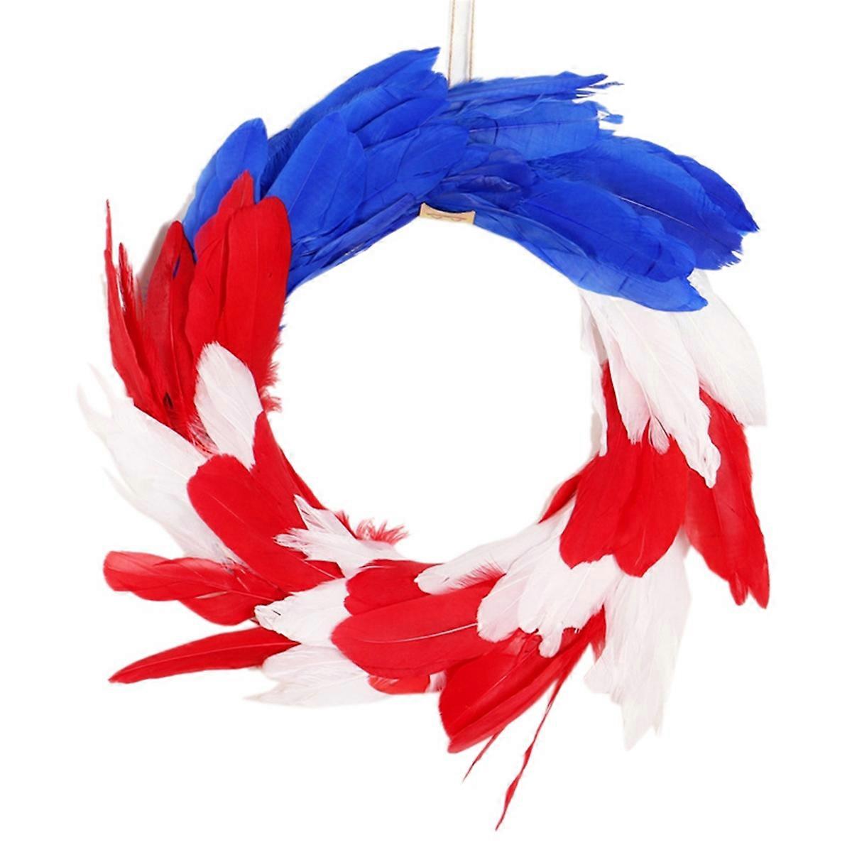 Patriotic Independence Day Wreath for Front Door Home Decor