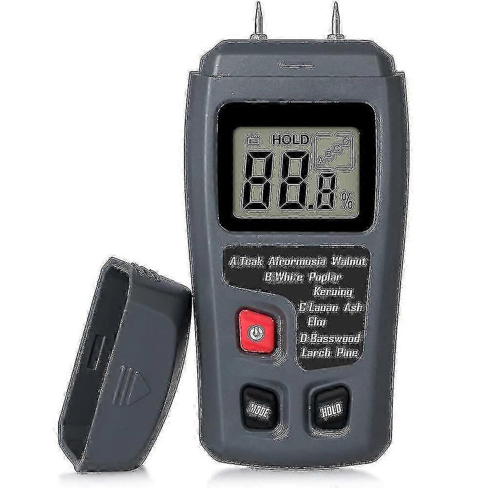 Black/orange Moisture Meter Wood Moisture Detector Lcd Damp Moisture Tester