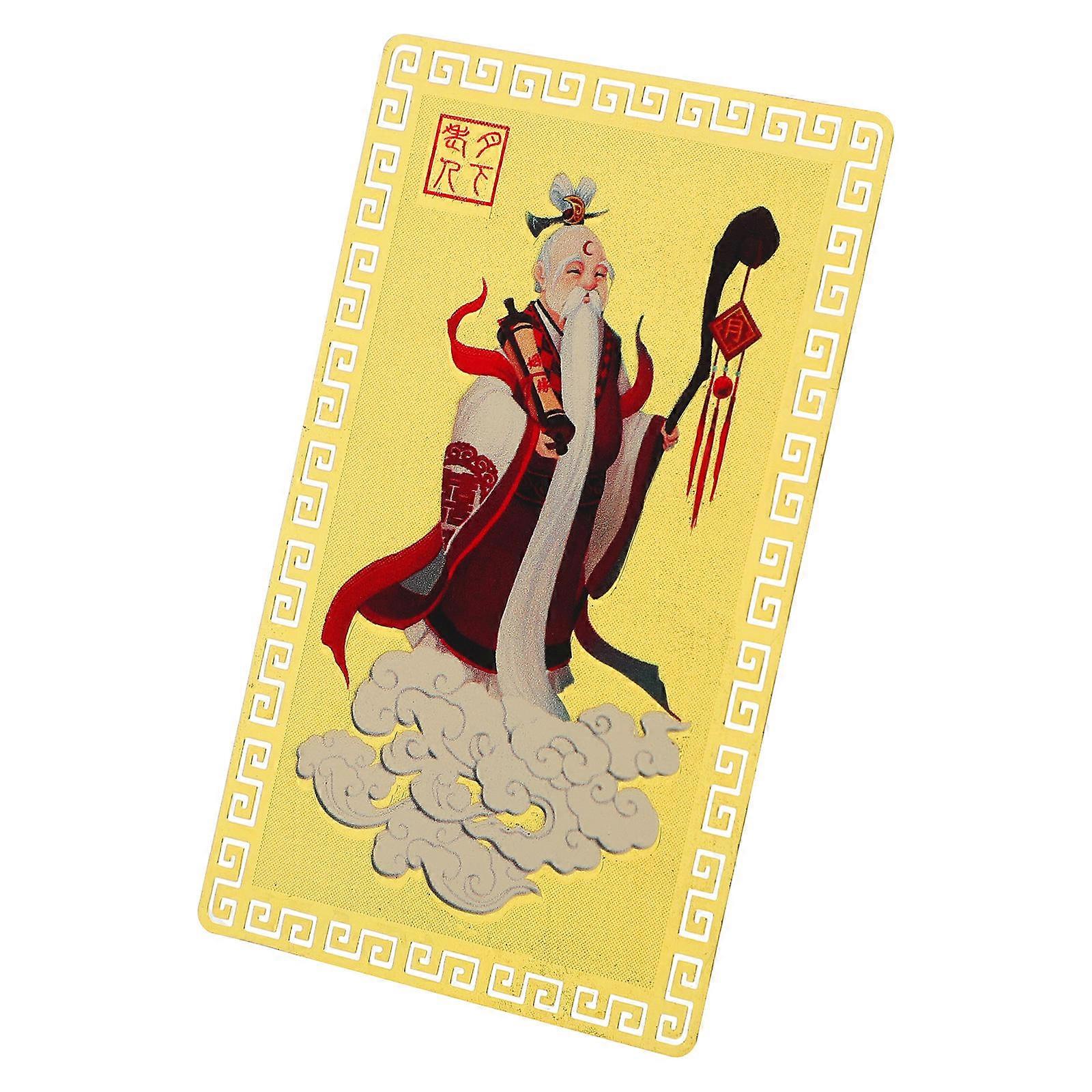 Golden Feng Shui Yuelao Amulet Card Amulet Card for Marriage Protection