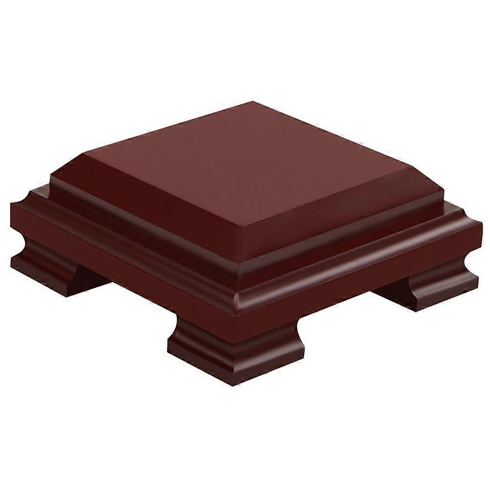 Wooden Teapot Base for Display Purposes 2Pcs Square Wood Stands