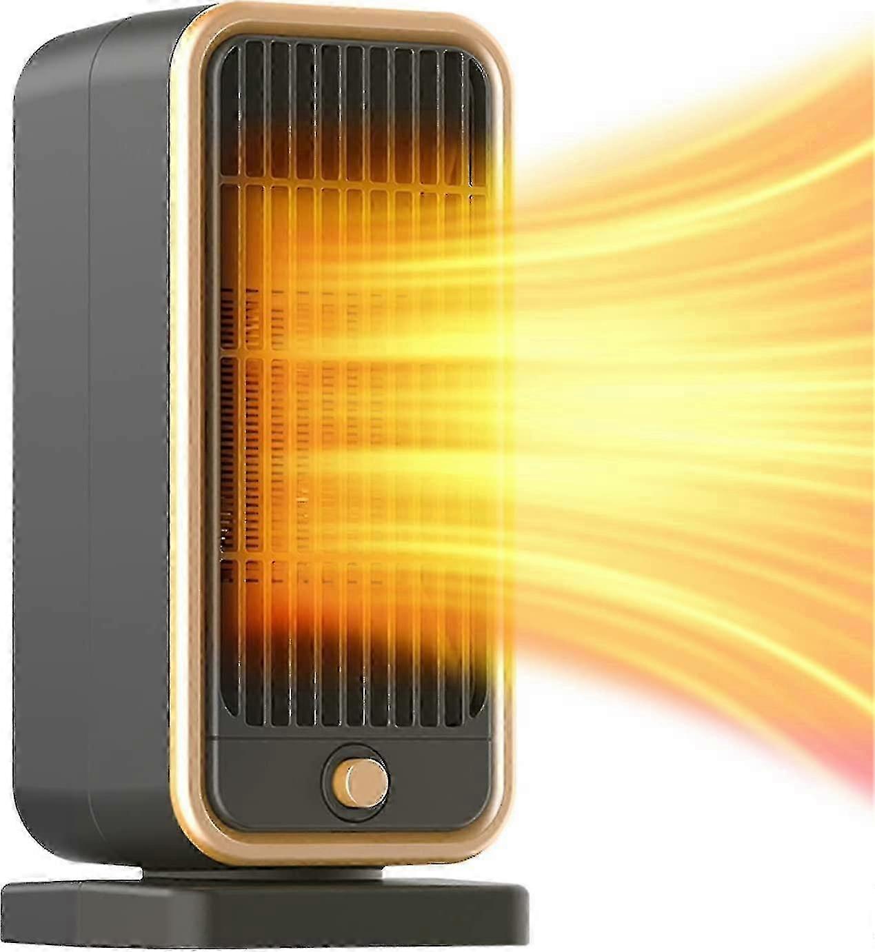 Best Portable Space Heaters, 500-watt Ceramic Small Space Heater, 3s Fast Heating Personal Mini Heater With Over-heat Tip-over Protection Very Good