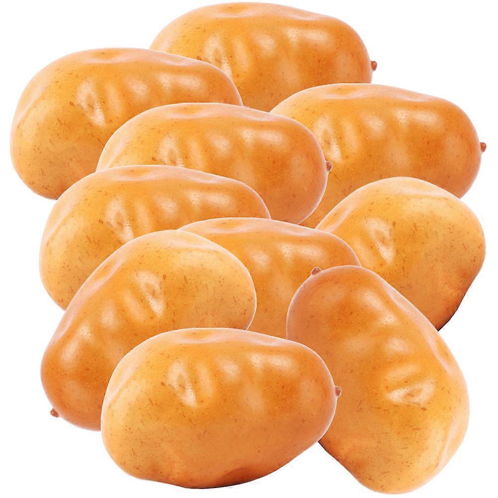 Photo Props Artificial Potato Model for Decor 20Pcs Realistic Potatoes