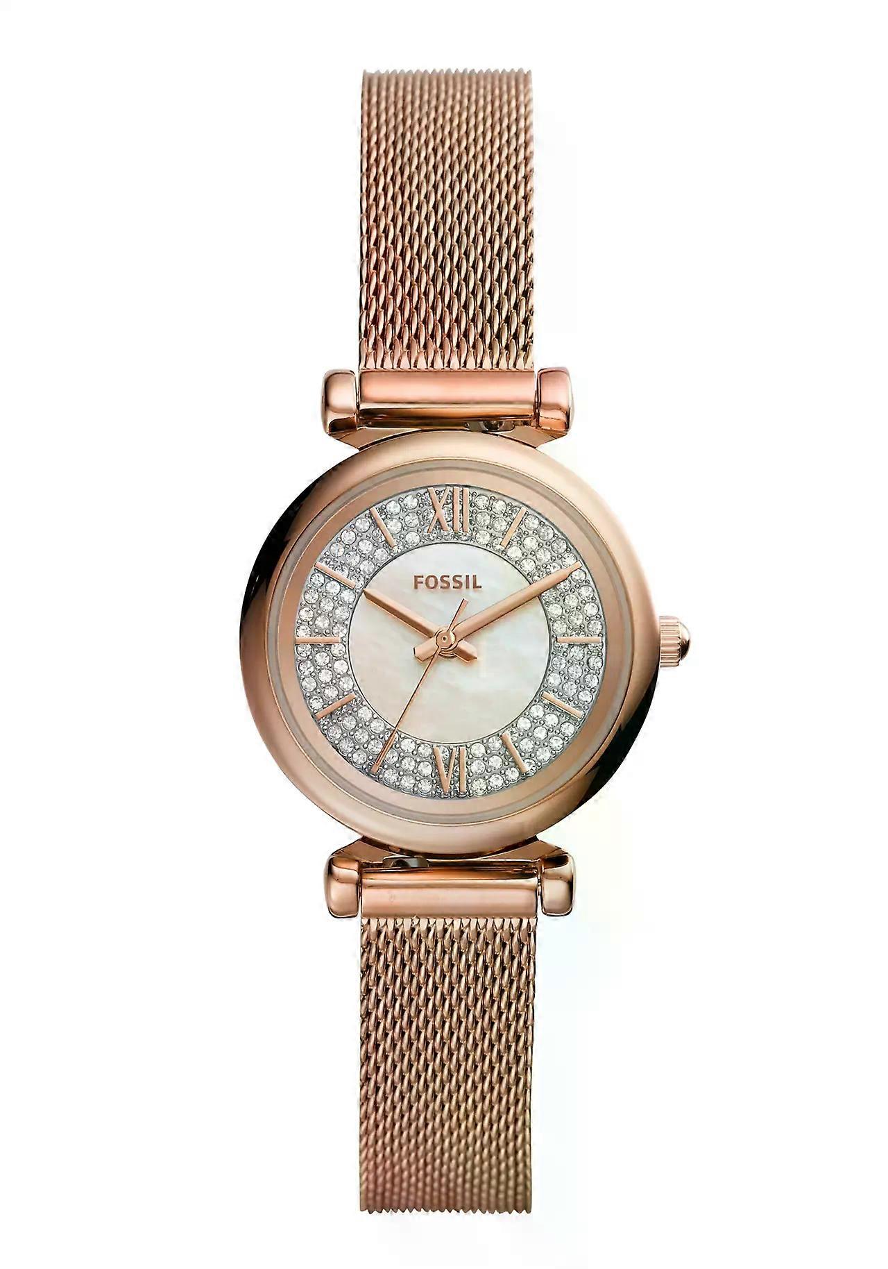 Fossil Damenuhr Carlie Mini Roségold (ES4836) Fruugo IE