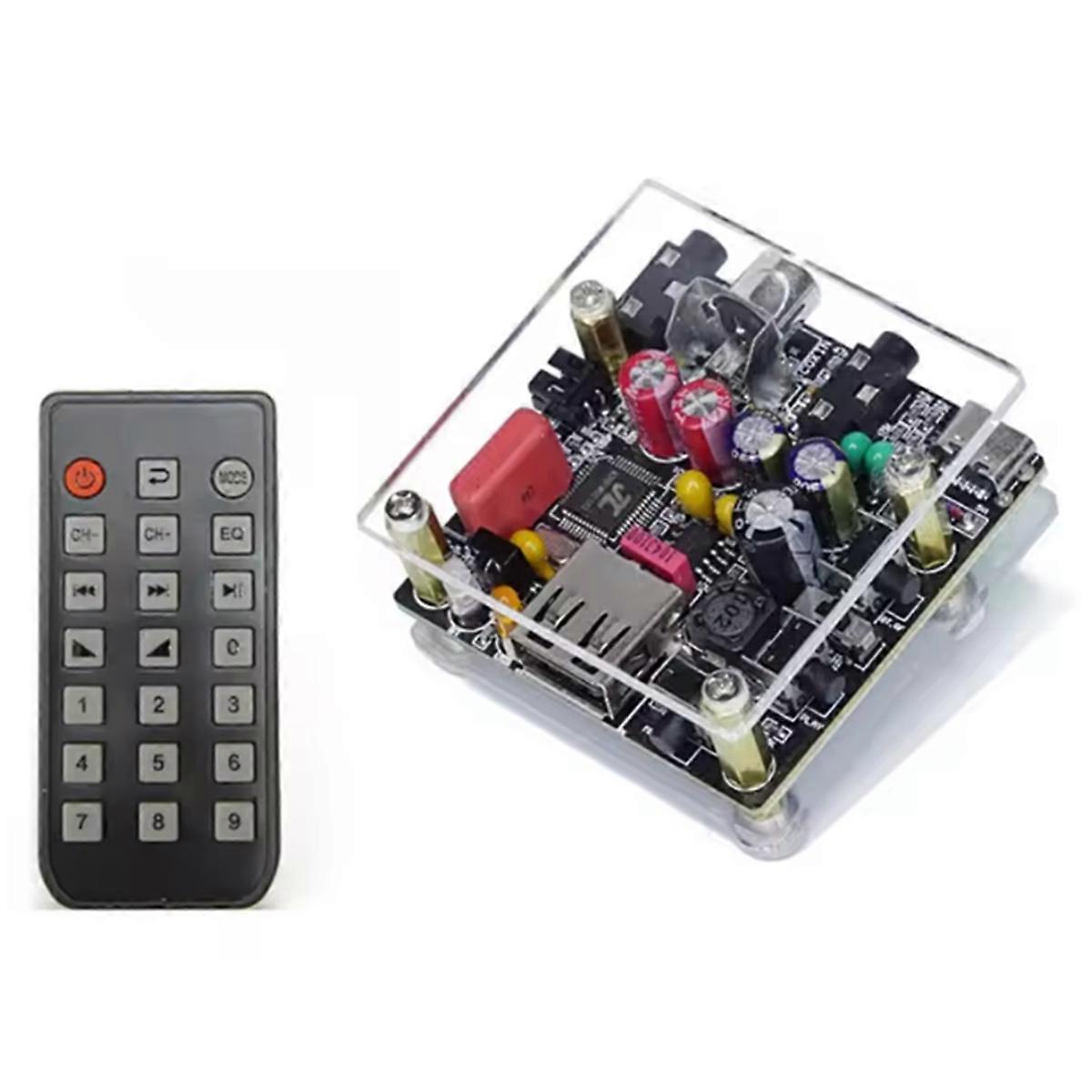 Audio Decoder with TDA2822 + 6931 Dual Chips HIFI Bluetooth 5.3 USB Flash Drive Playback 24bit 48KHz