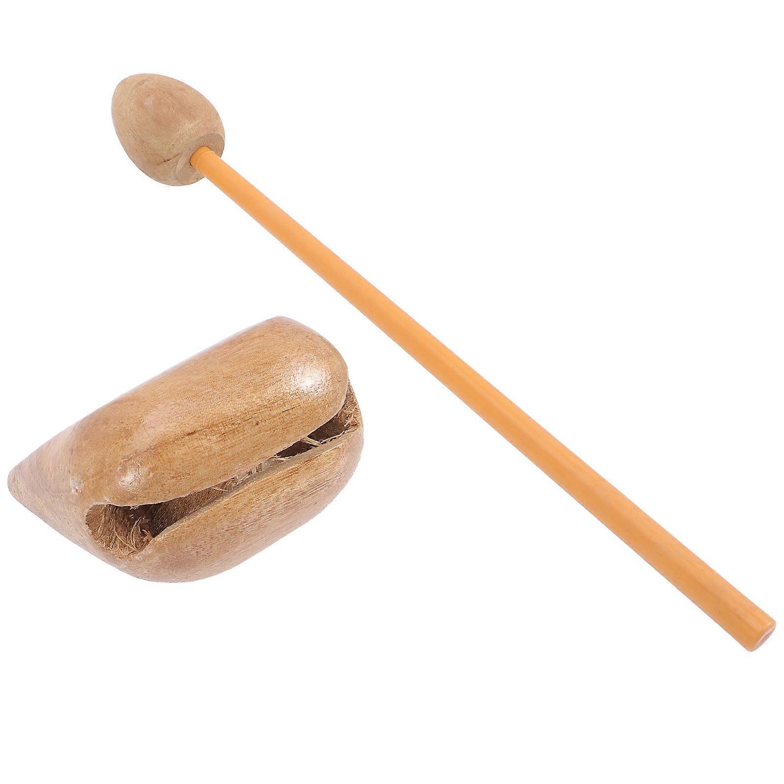 Musical Instruments 5 Sets Of Percussion Instrument With Wood Stick For Children Toy Ideal For Music Performance And Religious Ceremony In Khaki Color