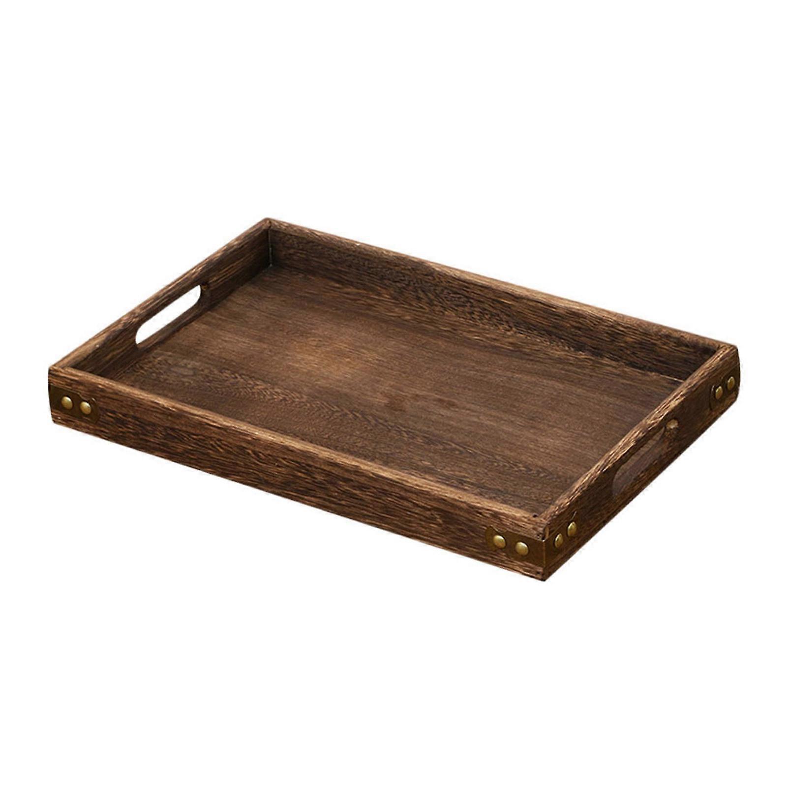 Wooden Serving Tray 3Pcs Tray for Coffee Table Use At Home