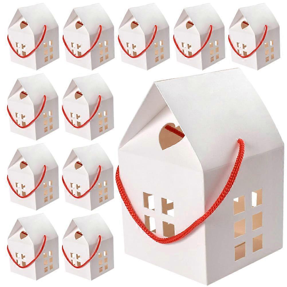 Present Wrapping Boxes 60 Pcs Delicate Portable Paper Cases Ideal For Gift Giving Events Style In White Color